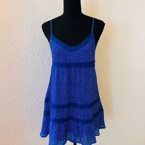 Abercrombie & Fitch Royal Blue Dress with White Dots